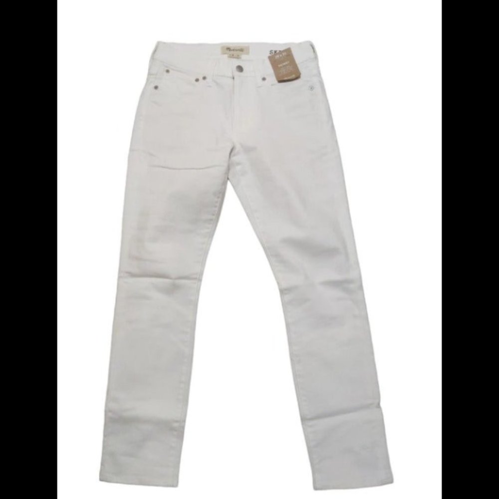 Madewell White Skinny Jeans